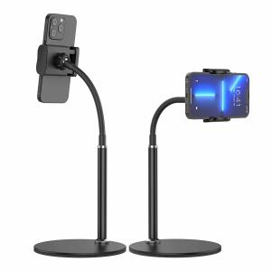  Gooseneck Folding Desktop Phone Stand 350mm Height With Stable Base Manufactures