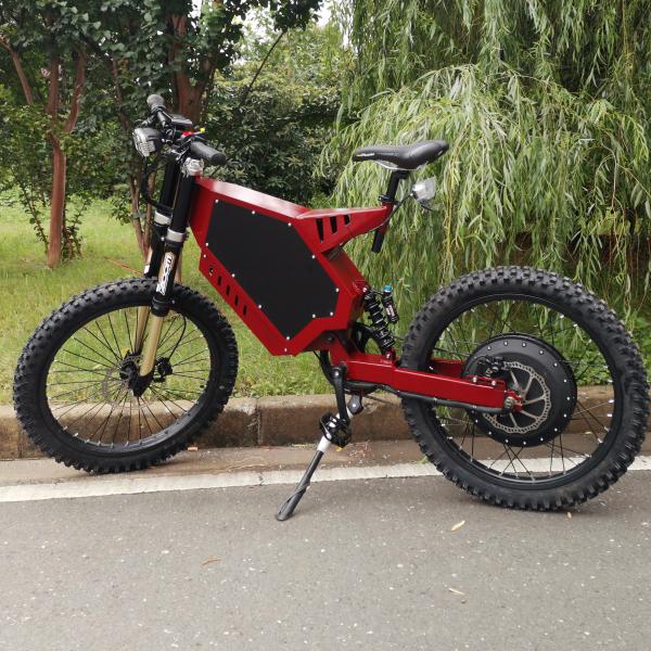 Red Color Specialized Electric Mountain Bike Voltage > 60V High Strength Steel