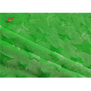 Brushed Minky Plush Fabric 200GSM With Five Pointed Star Pattern