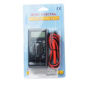 DT182 Mini Digital Multimeter with Buzzer Overload Protection LCD Display