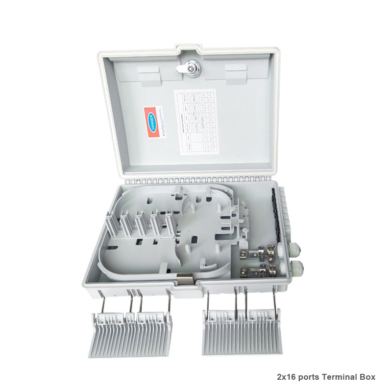 HDX-09A Fiber Optic Termination Box 16 port optical fiber distribution box FTTX Fiber Optic Box Splitter Box