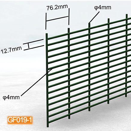4mm Anti Cut Security Fence Pvc Coated 6feet Height With Flat Bar
