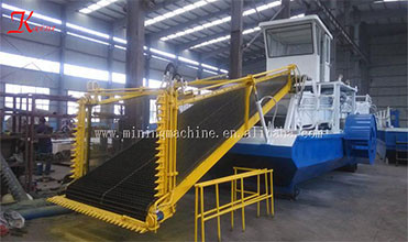 Water Reed Hyacinth 5000m2 Aquatic Weed Harvester Boat