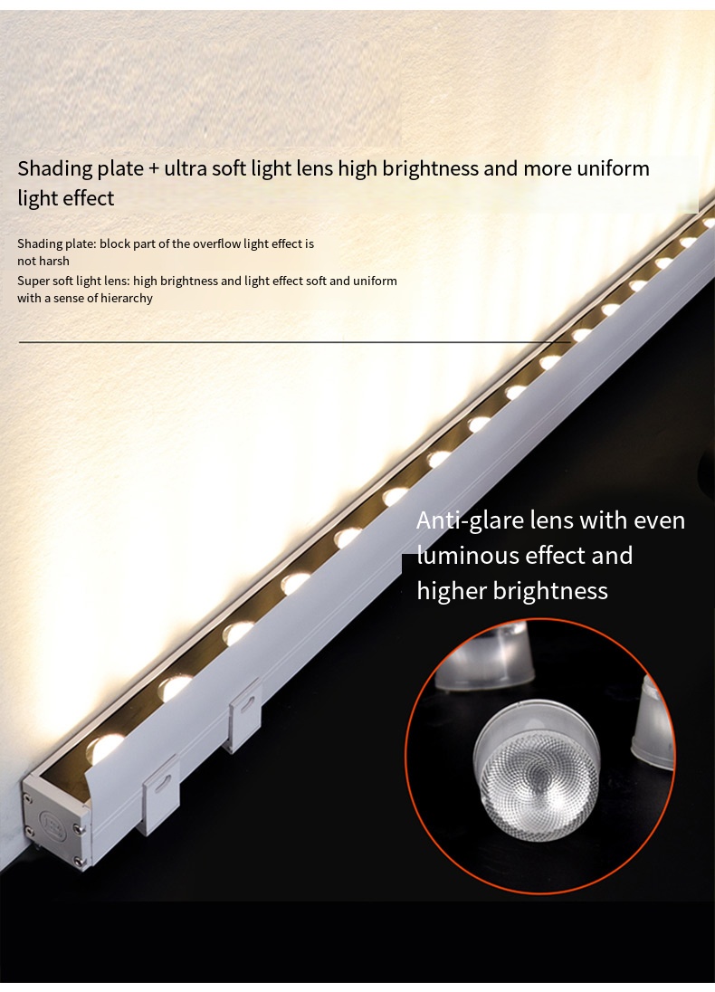 Dmx512 Architectural Wall Wash Lights Outdoor Working Light DC12V 36W RGB