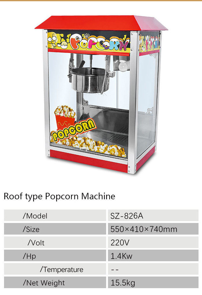 Commercial Electric Hot Air Popcorn Making Machine For Home
