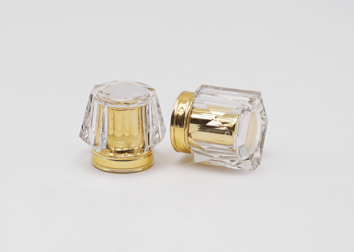 10000PCS Cosmetic Acrylic Lid FEA15 Mm For Perfume Bottles Gold Lid Custom