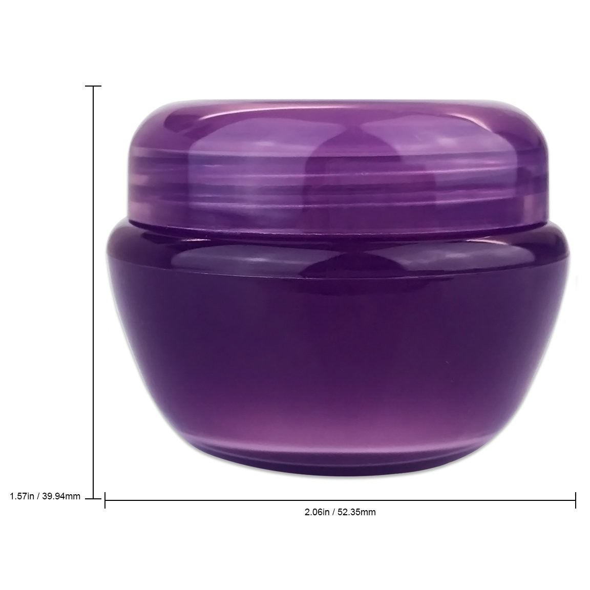 Eye Shadows Empty Cosmetic Jars Plastic Cream Jar With Inner Liners