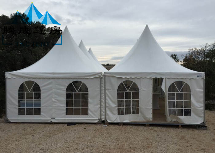 Fire Retardent Pagoda Canopy Tent Waterproof Lightweight For Restaurant Catering