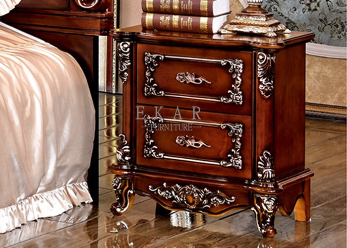 Nightstands Antique Bedside Table 2 Drawers