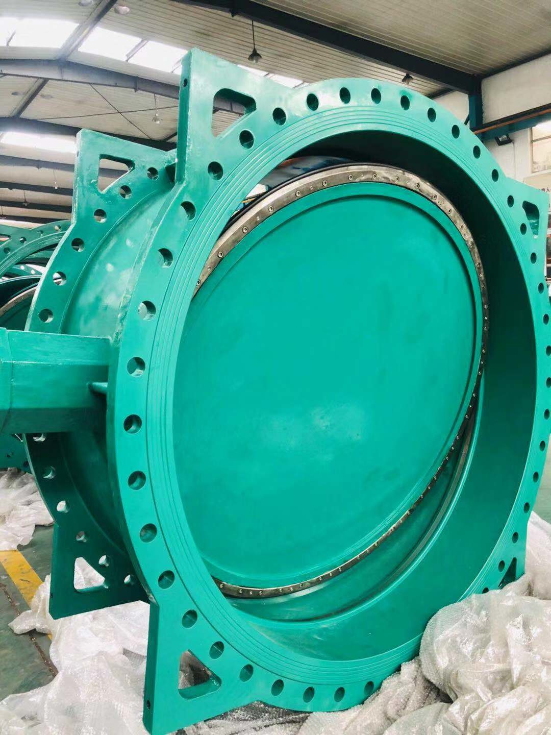 Large Size Pn16 Dn1000 Double Eccentric Flange Butterfly Valve