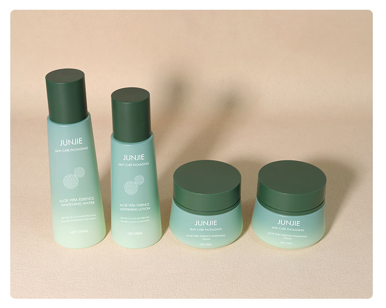 High-quality Cone Skin Care Product Plastic Bottle Set 250ml Large Capacity Skin Care Water Plastic Bottle 100g Massage Cream
