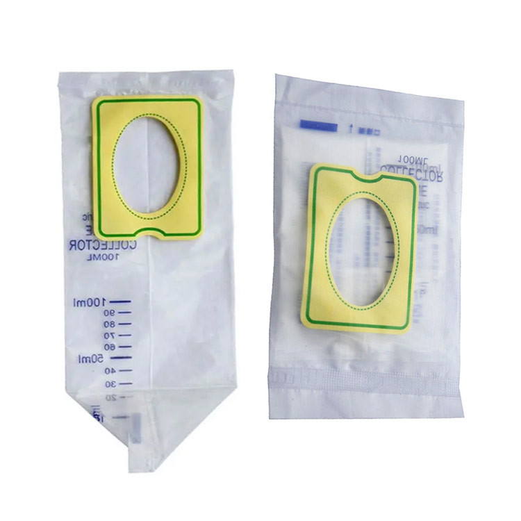 Disposable Medicare Paediatric Urine Collector Bag For Clinic / Hospital