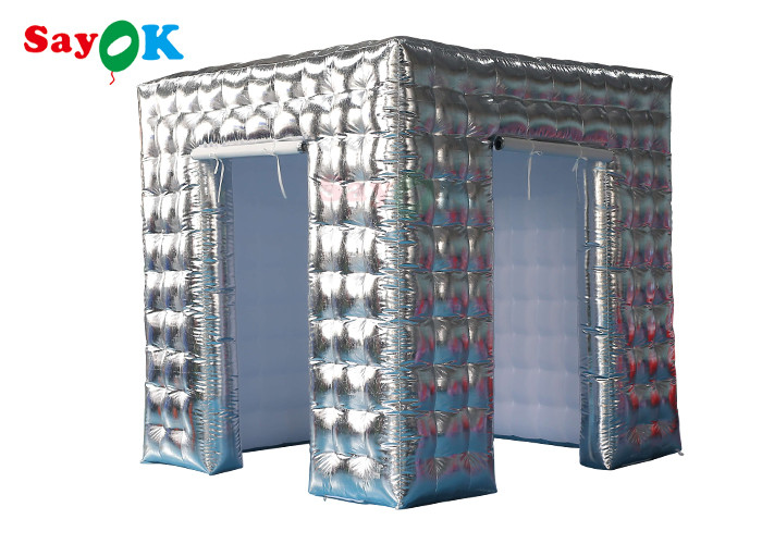 Inflatable Party Tent Oxford Inflatable LED Photo Booth Background Wall Remote Control For Large Events