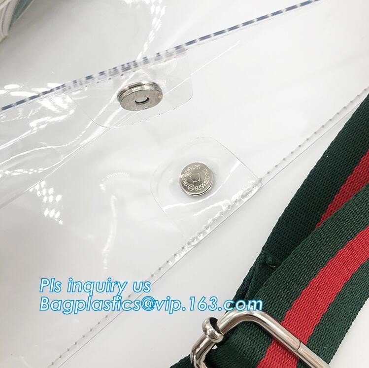 women`s PVC shoulder handbags satchel tote shopping bags, waterproof transparent jelly beach shopping shoulder bag for w