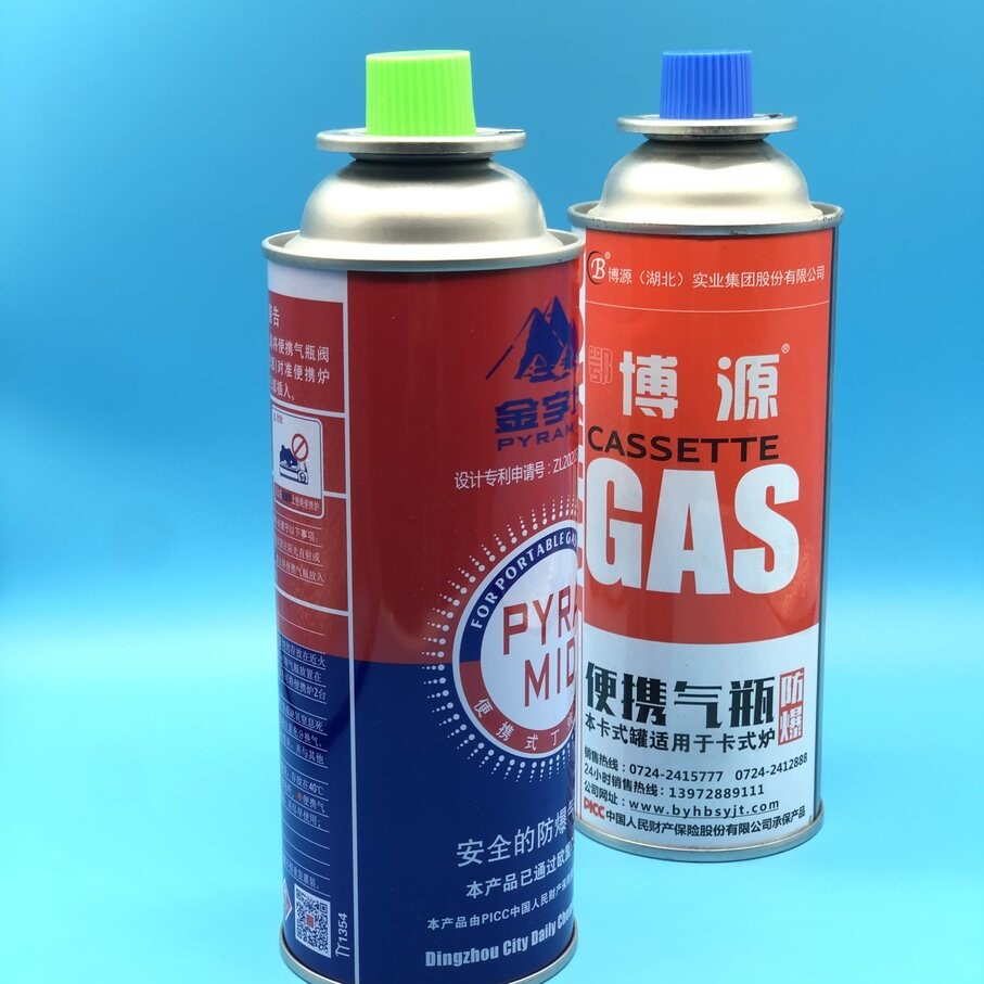 Butane Gas Cartridge for Portable Stoves - Ideal for Travel Straight Wall Tin Cans