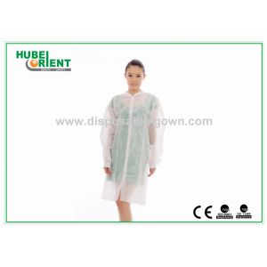  CE MDR Snap Closure Disposable Lab Coats 55g/m2 Manufactures