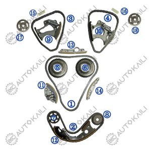  Timing Chain Kit For AUDI VW Touareg CYJA 235KW 3.0TSI 11-16 A4L A6L A7 A5 Q5 S5 SQ5 Q7 A8L Manufactures