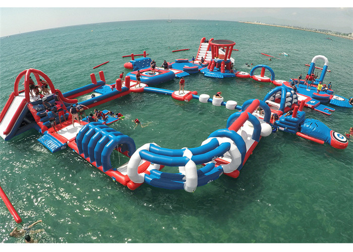  Interactive Inflatable Floating Water Park Airtight Funny Durable Easy Installation Manufactures