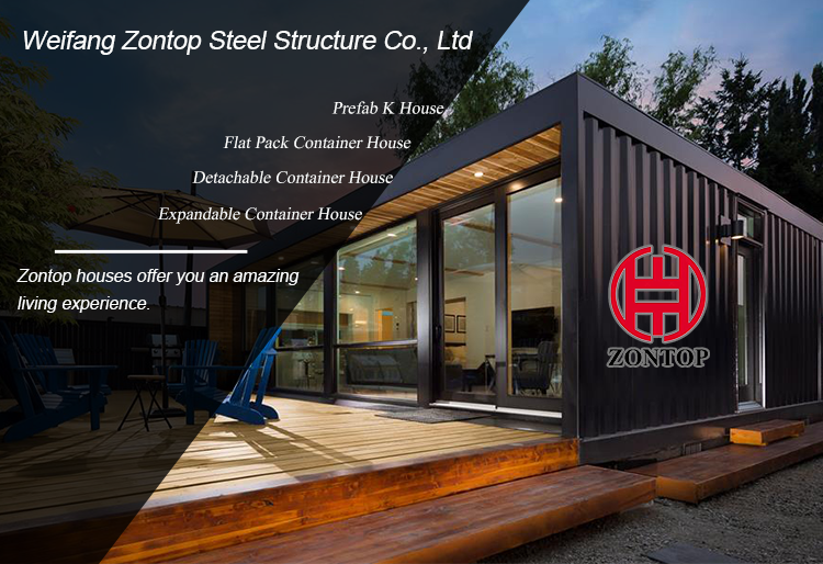 Zontop Modular Apartment Building Popular 20 Ft 40 Ft Modular Home Prefab Container Houses
