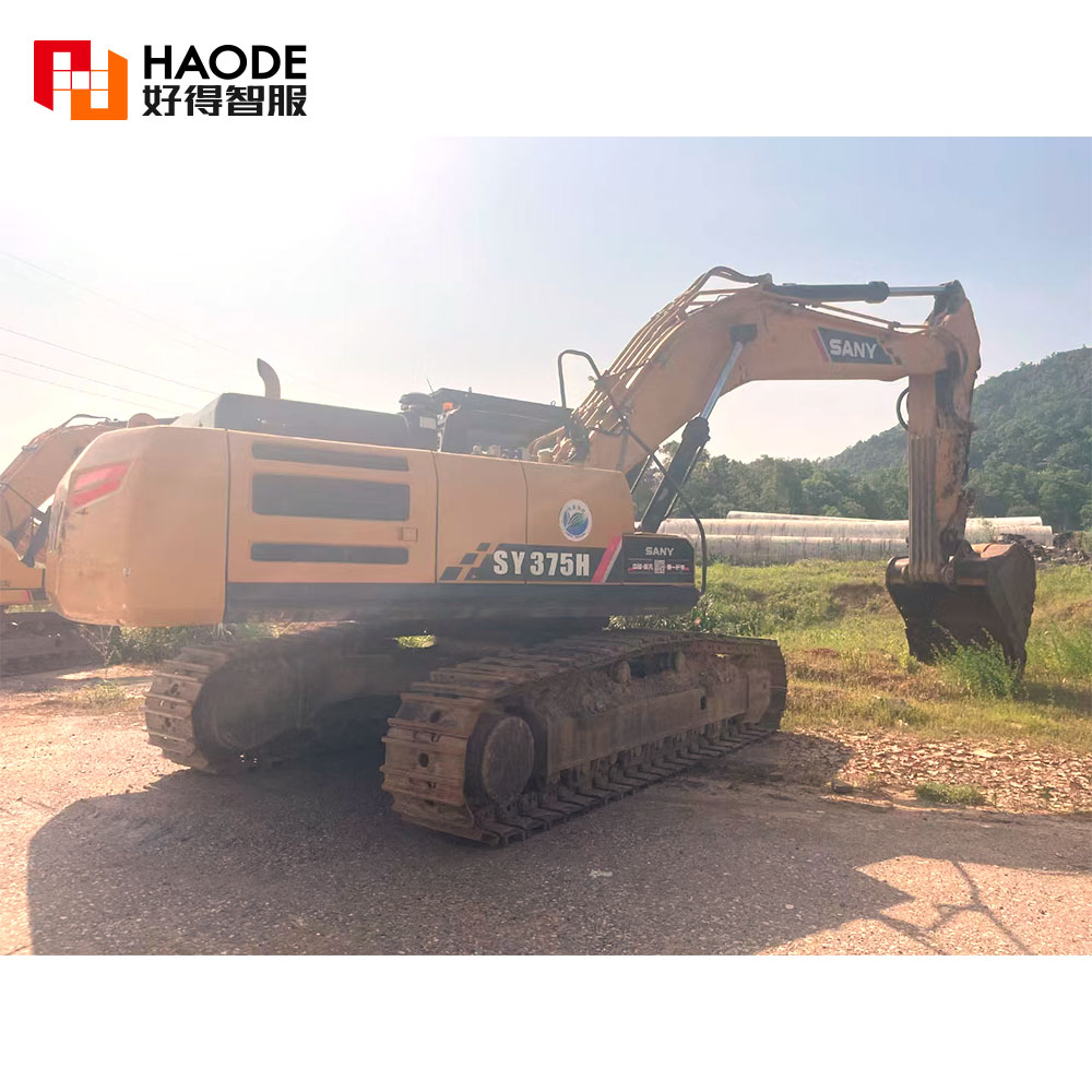 Original 38 Ton Sany 375H Excavator With Cummins Engine And 8001-10000 Working Hours
