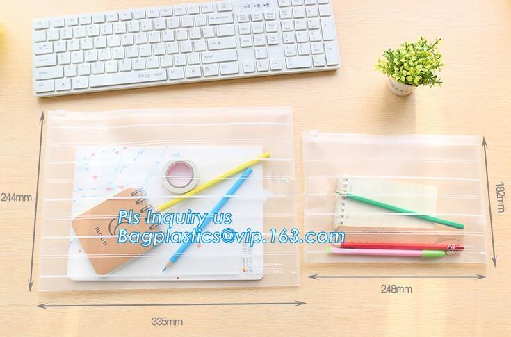 slider zipper pvc pouch clear vinyl pvc Zip lockkk bag, water proof cosmetic vinyl PVC/EVA slider zipper plastic bags