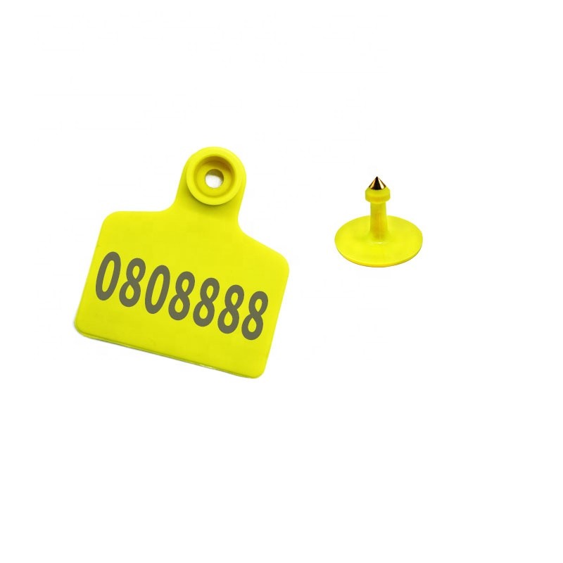 TPU Two Pieces Farm Cattle Ear Tags With Laser Printing