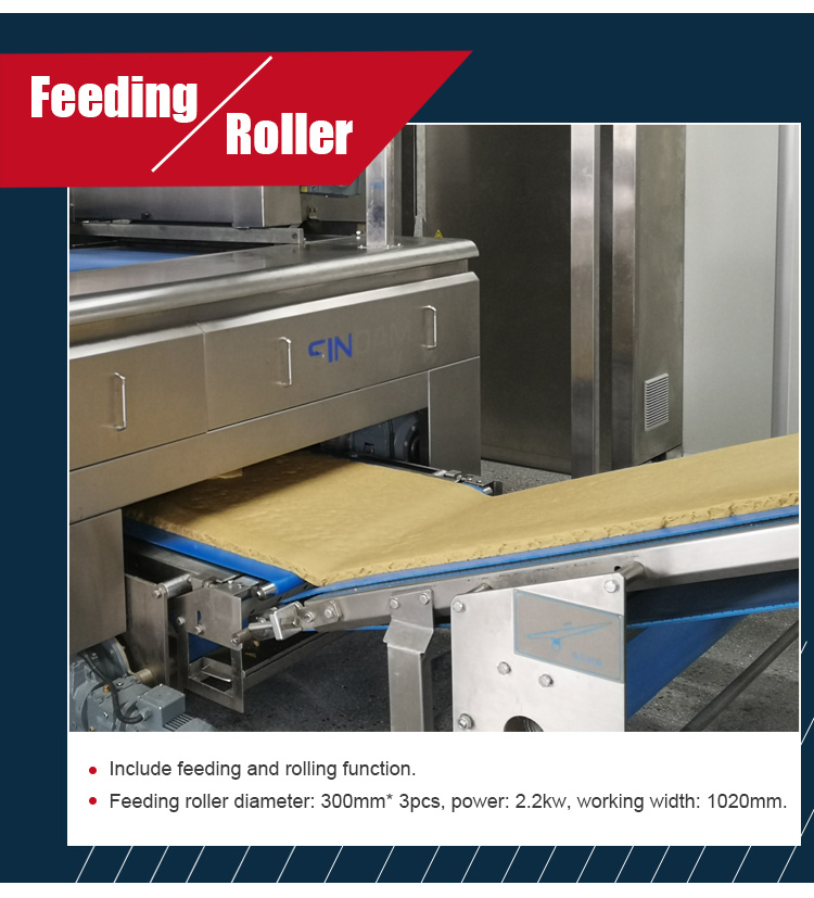 Biscuit Making Automatic Dough Sheeter , Aminating Dough Laminator