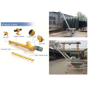 Camphor Powder Tubular Spiral Screw Conveyor