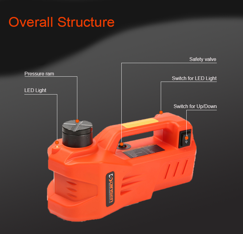mini single functional 3 ton electric scissor jack in the box mechanism for various car