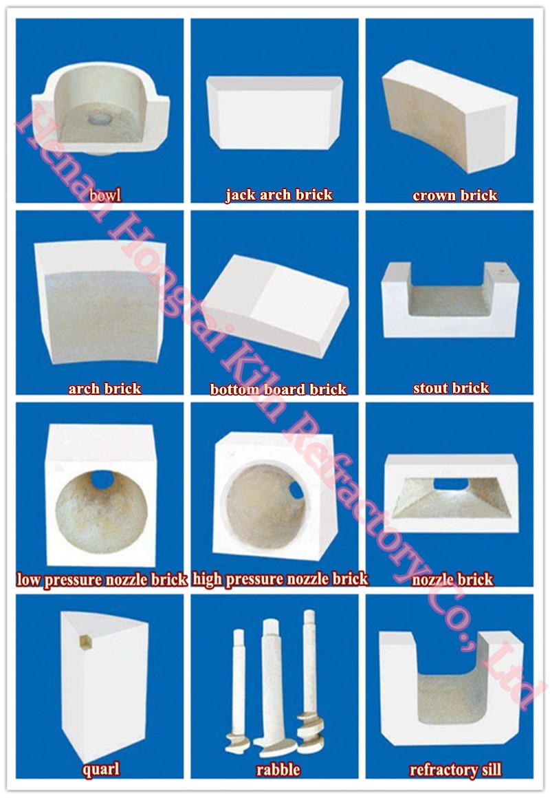 White Fused Cast AZS Brick Refractory for Glass Furnace Standard SiO2 Content 33 36 41