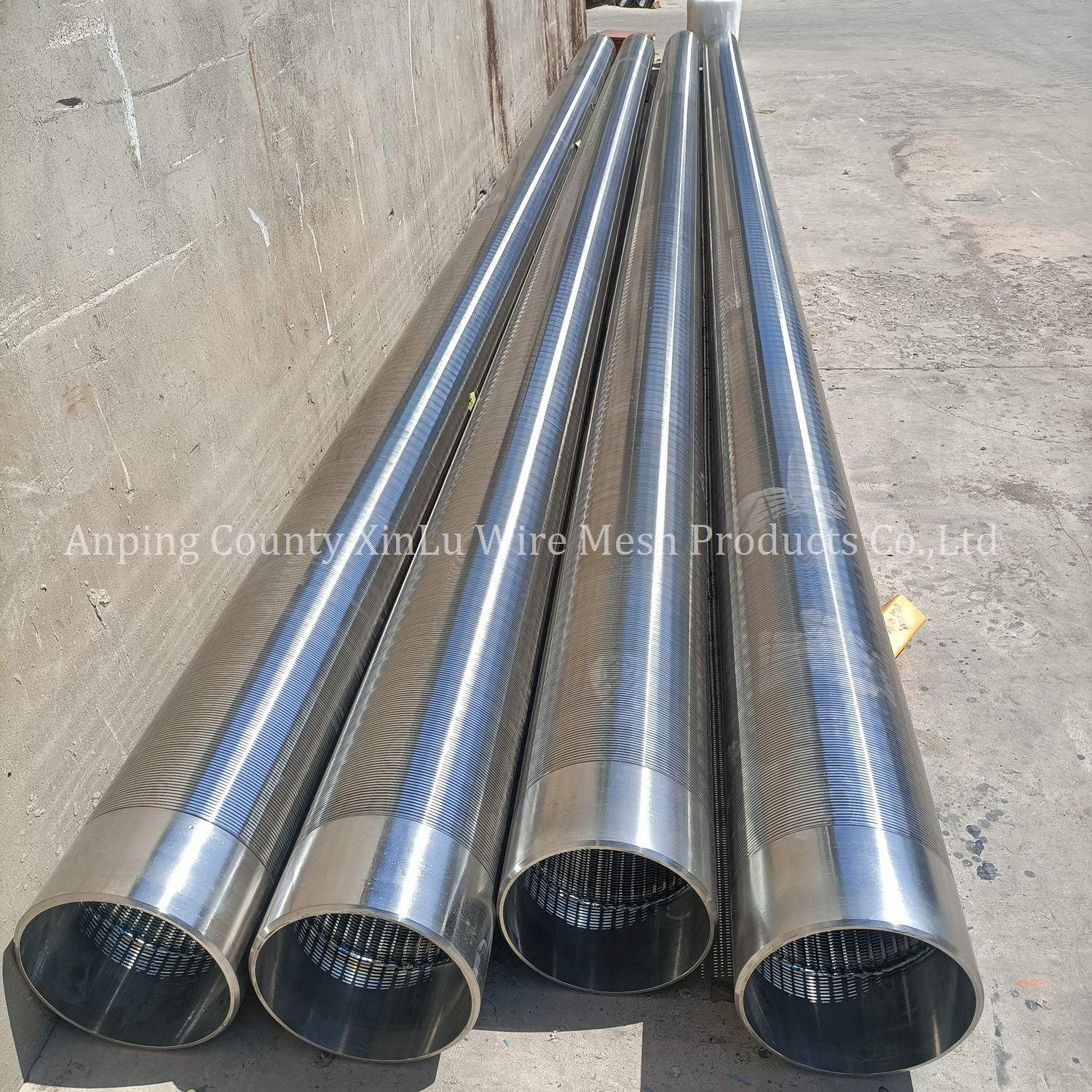 6" Water Well Screen Pipe 152mm Johnson Wire Strainer WellTube For Sand Control