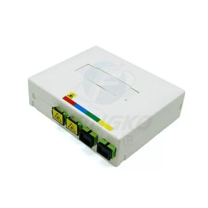 4 Cores Wall Outlet Fiber Optic Nap Box with SC APC Simplex Duplex Coupler