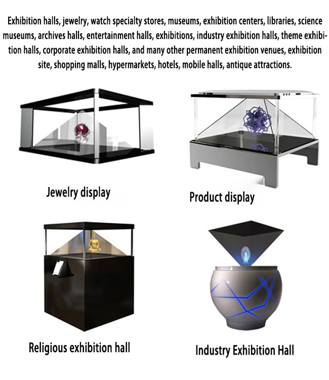 360 Hologram Display Box Interactive 3D Hologram Box For Floating Product