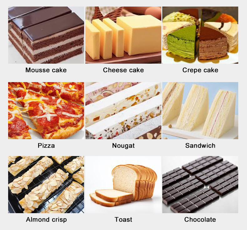 300 Mm Titanium Cake Cutting Blade Food Cutting Machine Food Level
