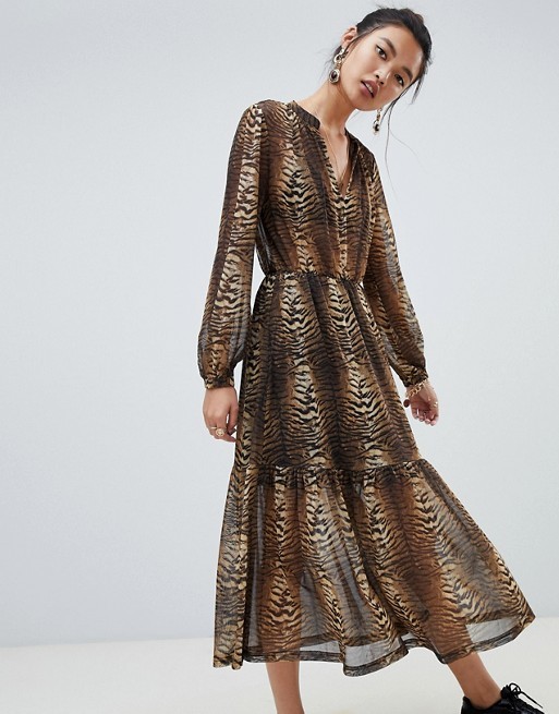 factory clothing custom make fashion print maxi dress
