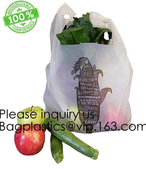 Biodegradable Roll heart bag, Vest bag, Pocket, Roll bag, 100% Biodegradable Cornstarch Garbage Bags garment biodegradab