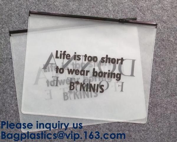 k Plastic Bags Packaging Custom Clear Poly Pvc Slider Zipper Bag, Standup