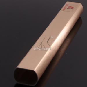  Gold Brush Oval Square Aluminum Customized Length High Precision Corrosion Manufactures