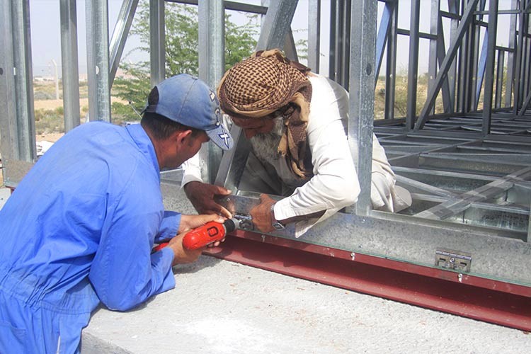 Prefabricated Light Gauge Steel House Kits / Bungalow House For Living