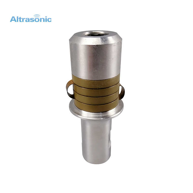25Khz Ultrasonic Converter Two Ceramics For Welding Machine Waterproof