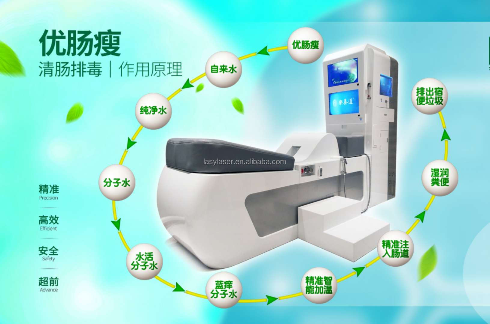 220v 380v Colon Cleaning Equipment 2l/Min Colon Hydrotherapy Machine