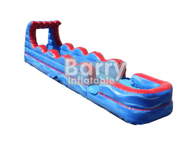 Custom Tsunami Inflatable Water Slides N Slide / Volcano / Wave Slip Slide For Summer