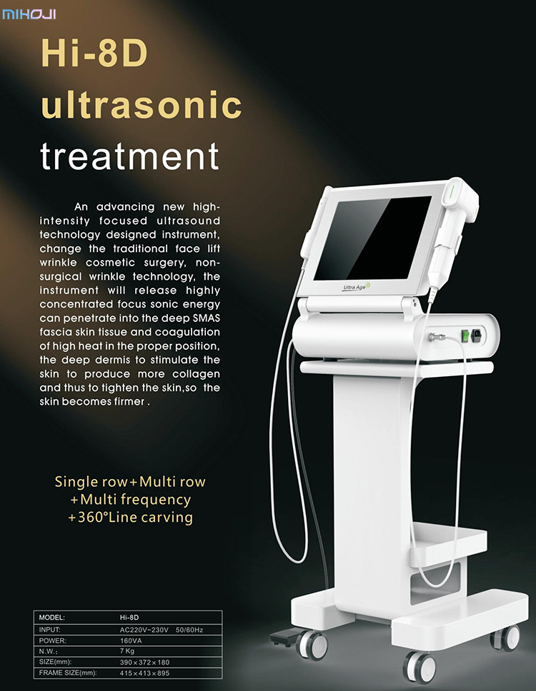 Face Lifting Hifu Beauty Machine AC110V 10000 Shots Enhance Skin Elasticity