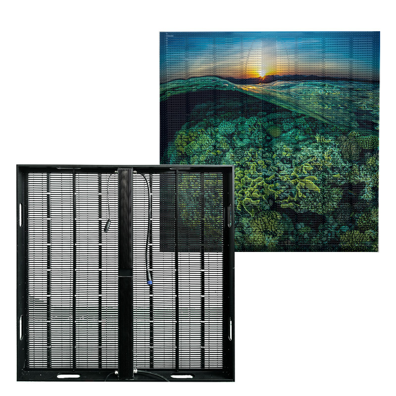 Custom Immersive Transparent Led Window Display Full Color Flexible Led Screen