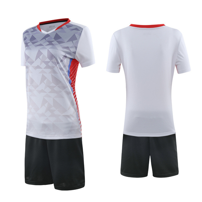 Printed Badminton Uniform Suit For Men And Women Sleeveless Volleyball Uniform Sweat-absorbent Sport Wear