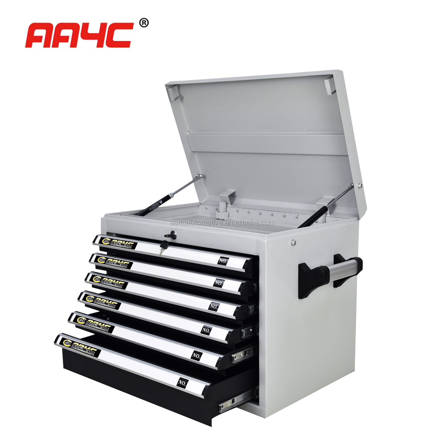 3 Drawer Rolling Tool Box Cabinet Mechanics Roller Seat 80x50x104cm