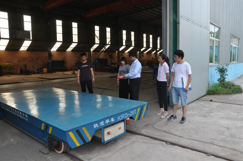 25 Ton Battery Operated Transport Cart For Steel Mold Handling From One Bay To Another