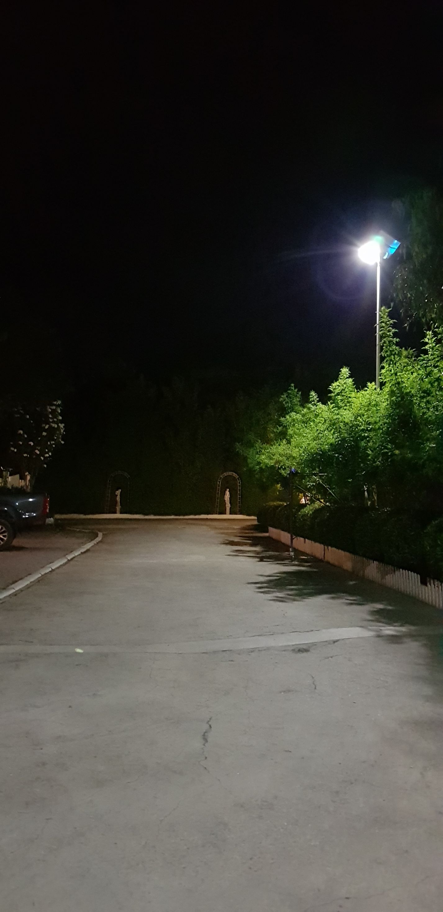 Outdoor solar LED street light