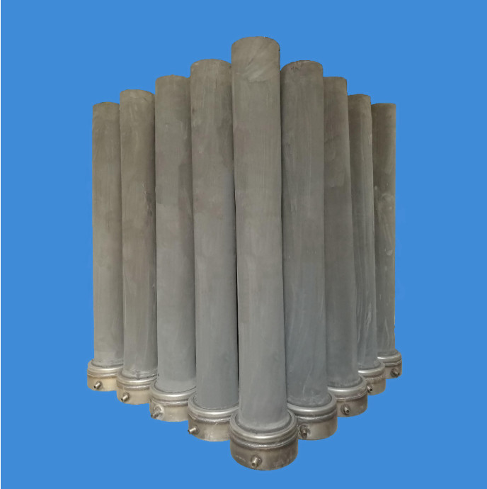 Functional Refractory Long Nozzle , Zirconia Nozzle High Tenperature Strength