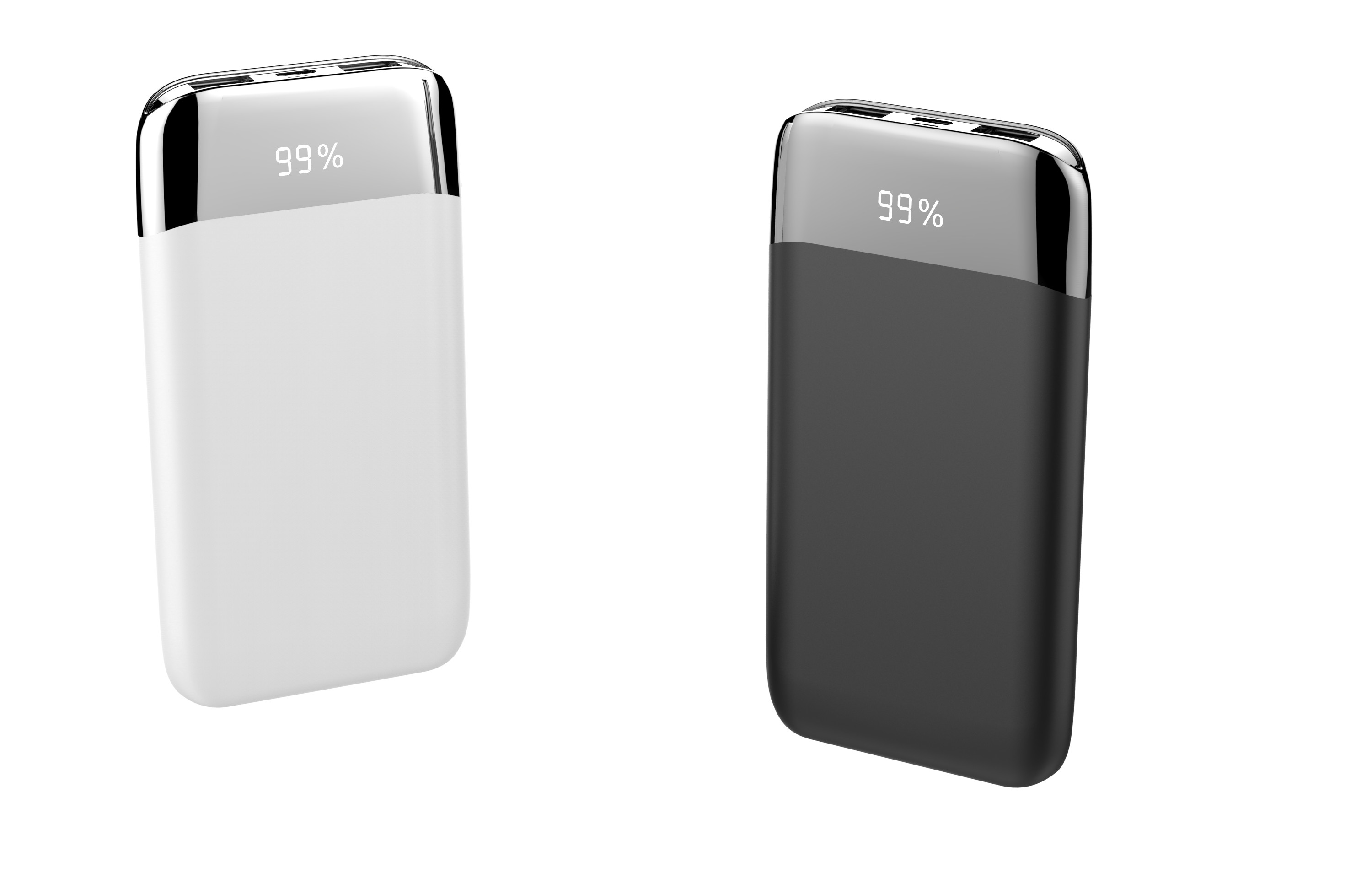 WIRELESS POWERBANK WITH LED DISPLAY Portable Power Bank Charger QI Wireless Charge 2 INPUT 2 OUTPUT+WIRELESS CHARGER